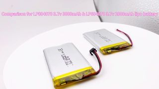 604070 3.7v 2000mAh VS 804070 3.7v 3000mAh lipo pil hücreleri