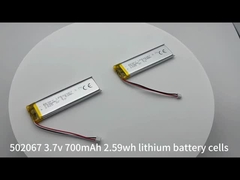 502067 3.7v 700mAh lityum polimer pil hücresi