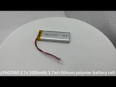 602560 3.7v 1000mAh 3.7wh lityum polimer pil hücresi