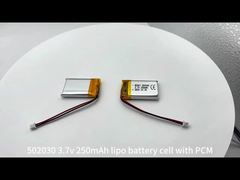 Güç li polimer pil hücresi RESKY LP502030 3.7v 250mAh lityum hücre