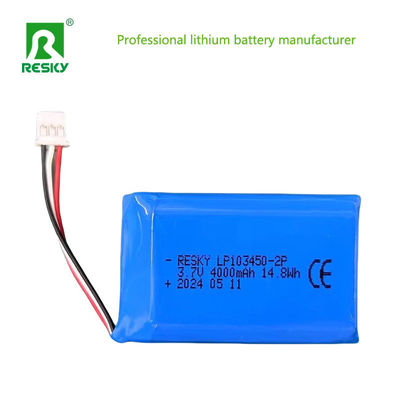 satın al Şarj edilebilir Lityum Polimer Pil Paketi 103450 2p 4000mAh 3.7V PDA için online manufacture