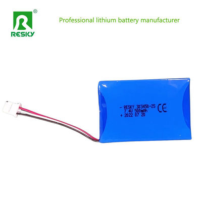 satın al 303450 Li polimer pil paketi acil aydınlatma için 7.4V 500mAh online manufacture