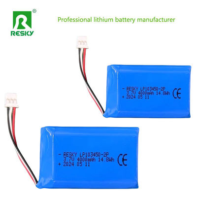 satın al Şarj edilebilir Li Polimer Pil Paketi 103450 1s2p 3.7V 4000mAh online manufacture
