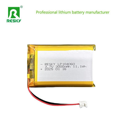satın al 3.7V Lityum Polimer Pil Paketi 104050 104060 3000mAh Lityum İyon Pilleri online manufacture