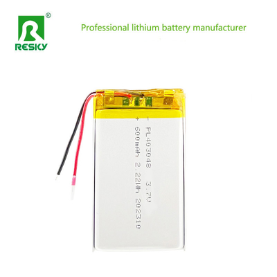satın al Lityum İyon Polimer Pil 403048 3.7V 600mAh 2.22wh Lipo Pil Hücresi Evcil hayvanlar için GPS Takipçisi Çevrimiçi üretim