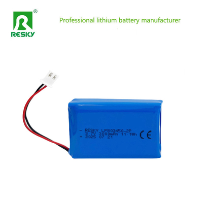 satın al LP803450 2P 3.7V 3000mAh 11.1wh Şarj Edilebilir Lityum Polimer Pil Paketi GPS Takip Cihazı İçin Çevrimiçi üretim