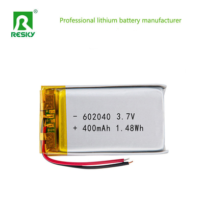 satın al Şarj edilebilir lityum polimer pil hücresi 602040 400mAh 450mAh 3.7V güçli lipo pil Çevrimiçi üretim