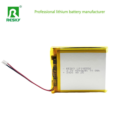 satın al Lityum Polimer Pil Paketi 105556 3.7v 7.4V 4000mAh 14.8wh 29.6wh Şarj edilebilir Lipo Pil Hücresi Çevrimiçi üretim