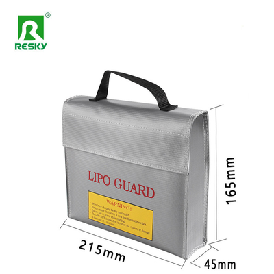 satın al Ateşe Dayanıklı Su Geçirmez Patlamaya Dayanıklı Rc Lipo Pil Güvenli Çantası Fermuarlı 45x165x215mm Çevrimiçi üretim