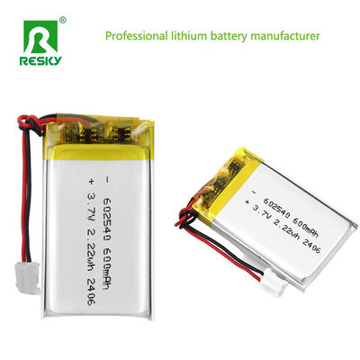 satın al Lityum Polimer Pil Hücresi 602540 600mAh 3.7V 2.22wh tıbbi monitörler için güneş enerjili Lipo Piller Çevrimiçi üretim