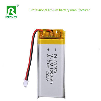 satın al Lityum Pil Hücresi LP602560 3.7v 4.2v 1000mAh GPS Takibi İçin Yeniden Şarj Edilebilir Lipolymer Piller Çevrimiçi üretim
