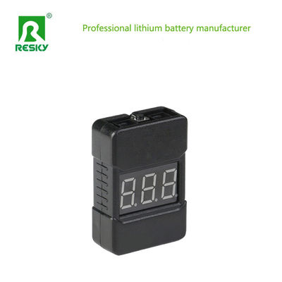 satın al 1-8S Lithium RC Battery Pack 2 In 1 Low Voltage Alarm Buzzer Battery Indicator Displayer Çevrimiçi üretim