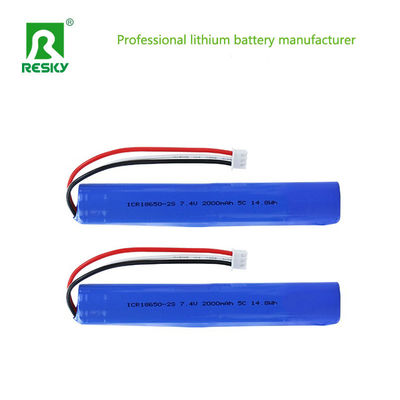 satın al Power Batteries 18650 2S1P 7.4V 2000mAh 2600mAh 5C Lithium Ion Battery Pack  With MSDS/UN38.3 Çevrimiçi üretim