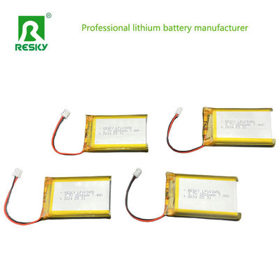 Depolama Lityum polimer pil hücresi 103450 3.7V 1800mAh Tıbbi cihaz için