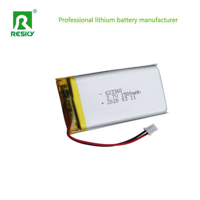 Flat Şarj edilebilir Lityum Polimer Pil Hücresi 1500mAh 603060 3.7v Bluetooth Hoparlörü İçin