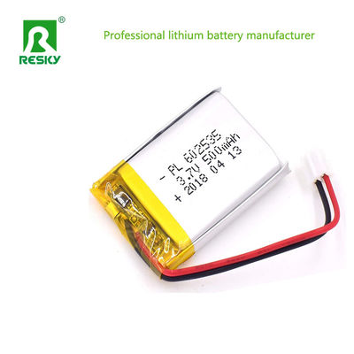 Kare Lityum Polimer Pil Hücresi 602535 3.7V 4.2V 400mAh Akıllı Saat için