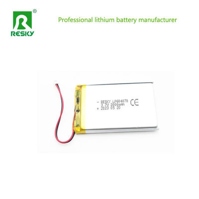 Lipo Lityum Polimer Pil Hücresi 604070 2000mAh 3.7V 7.4wh Taşınabilir Medya Çalıştırıcısı İçin
