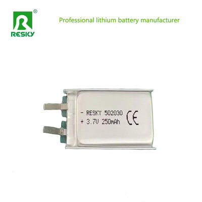 Lipo Lityum Polimer Pil Hücresi 502030 3.7V 250mAh Bluetooth kulaklık için