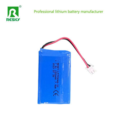 Acil durum Lityum polimer pil hücresi 703048-2s 7.4V 1000mAh 7.4wh
