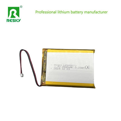 505573 Lityum Ion Polimer Hücre 2500mAh 3.7V 7.4V Tıbbi Cihazlar İçin