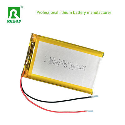 Şarj edilebilir Lityum Polimer Pil Paketi 115181 105080 3.7V 5000mAh Güneş Işığı İçin