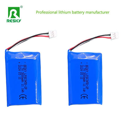 Şarj edilebilir Lipo Li Polimer Hücre 803450 3.7V 1500mAh 5.5wh