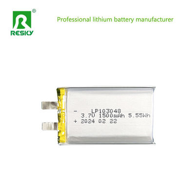 103048 Lityum Polimer Pil Hücresi 3.7V 1500mAh 5.55wh Düz Li-Polimer Piller
