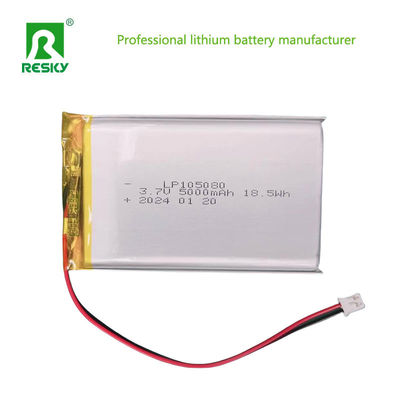 Lipo Lityum Polimer Pil Hücresi 105080 3.7V 5000mAh Sipariş Makinesi için