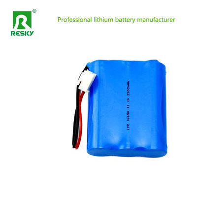 Şarj edilebilir Lityum İyon Pil Paketi 18650 11.1V 2200mAh