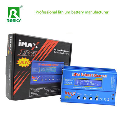 Imaxb6 RC Lipo Denge Şarj Aracı 80W 1-6A 2-6s için Lityum Polimer Pil Paketi