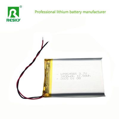 854565 Lityum Polimer Pil Hücresi 3400mAh 3.7V Poç Lipo Li-Polimer Piller