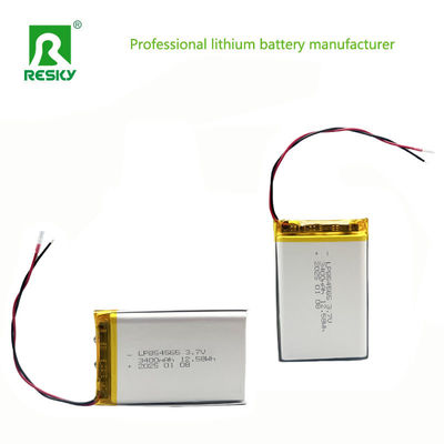 3.7V 3400mAh Lityum Polimer Pil Paketi 854565 Walkie-Talkie için Lipo Pil