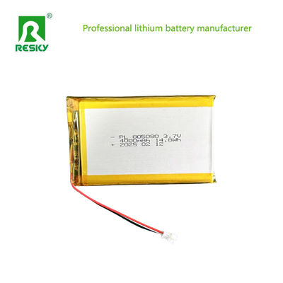 Güç Pil 805080 3.7V 4000mAh 14.8wh Şarj edilebilir Lityum İyon Pil Paketi