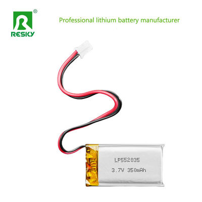 Lityum İyon Pil Hücresi 502035 3.7v 350mAh Güneş Şarj Edilebilir Lipo Pil Paketi