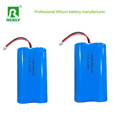 Lityum hücre 21700 7.4v 5000mAh 18.5wh Güneş ışığı için şarj edilebilir Lityum İyon Pil Paketi