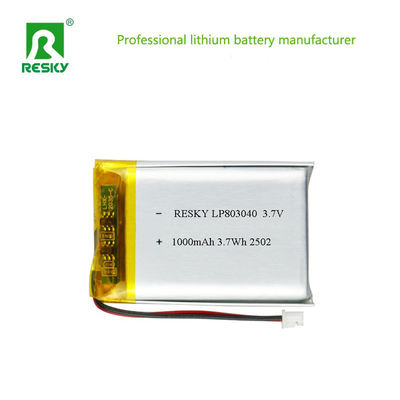 Lityum polimer pil hücresi 3.7V 1500mAh 103048 Dijital cihaz için