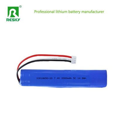 Şarj edilebilir Güneş Lityum Pil 18650 7.4v 3500mAh Güç Lityum İyon Pil Paketi