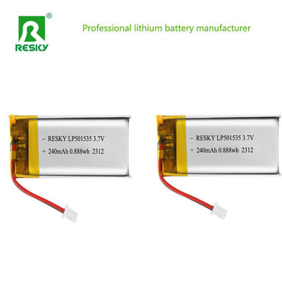 Rechargeable Lithium Polymer Battery Cell 501535 240mAh 3.7v Solar Li-ion Lipo Batteries